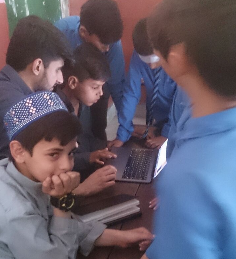 Students Playing Dekho Pakistan