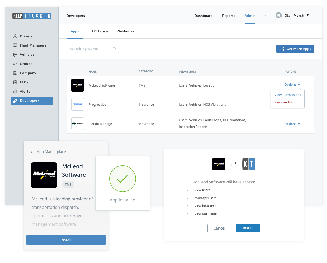 Developer Platform Interface