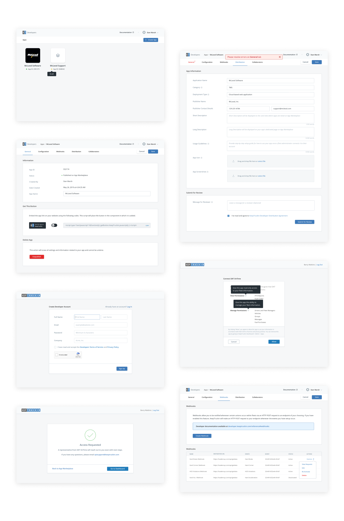 Developer Platform Interface